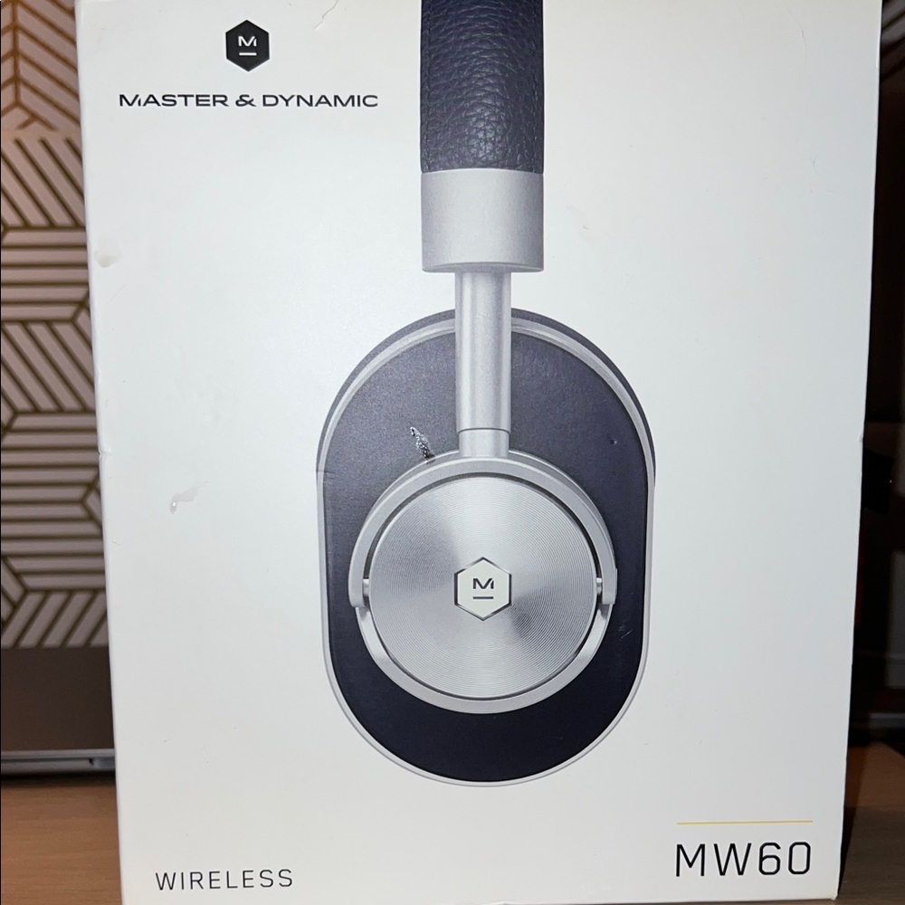 MW60 Wireless Headphones - Silver and Black